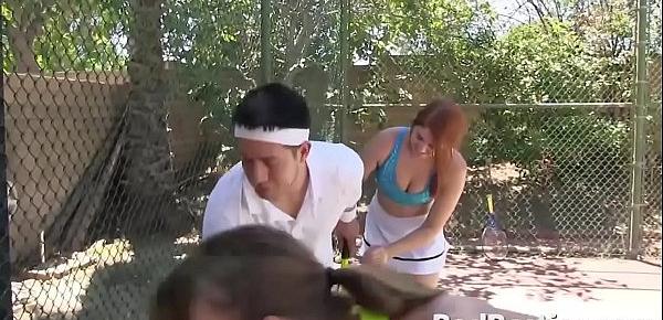  Tennis Girl Sucks and Screwed by Big Wiener